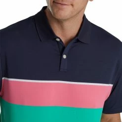 FootJoy Color Theory Lisle Knit Collar Polo 6 FootJoy Color Theory Lisle Knit Collar Polo -Golf Bag Sales footjoy color theory lisle knit collar polo watermelon white 03 14947.1673903525