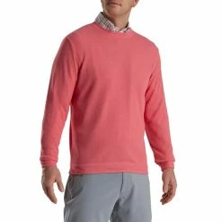 FootJoy Crewneck Pullover -Golf Bag Sales footjoy crewneck pullover watermelon 01 53541.1673901171