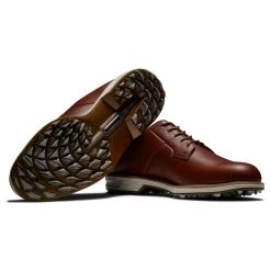 FootJoy Men's DryJoys Premiere Series Field Golf Shoes -Golf Bag Sales footjoy dryjoys premiere series field golf shoes brown light grey 06 13251.1674673997