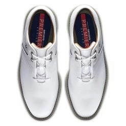 FootJoy Men's DryJoys Premiere Series Flint Golf Shoes -Golf Bag Sales footjoy dryjoys premiere series flint golf shoes white navy 03 29959.1668002454