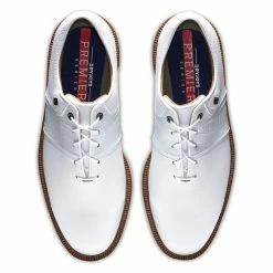 FootJoy Men's DryJoys Premiere Series Packard Golf Shoes -Golf Bag Sales footjoy dryjoys premiere series packard golf shoes white 03 22189.1676576783
