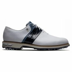 FootJoy Men's DryJoys Premiere Series Packard Golf Shoes -Golf Bag Sales footjoy dryjoys premiere series packard golf shoes white navy 01 63964.1676576791