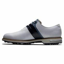 FootJoy Men's DryJoys Premiere Series Packard Golf Shoes -Golf Bag Sales footjoy dryjoys premiere series packard golf shoes white navy 02 73164.1676576791