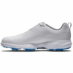 FootJoy Men's EComfort Closeout Golf Shoes -Golf Bag Sales footjoy ecomfort golf shoes white grey blue 02 48896.1659041892