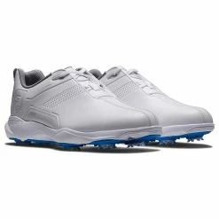 FootJoy Men's EComfort Closeout Golf Shoes -Golf Bag Sales footjoy ecomfort golf shoes white grey blue 05 58311.1659041892