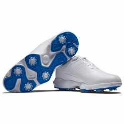 FootJoy Men's EComfort Closeout Golf Shoes -Golf Bag Sales footjoy ecomfort golf shoes white grey blue 06 80043.1659041892