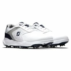 FootJoy Men's EComfort Closeout Golf Shoes -Golf Bag Sales footjoy ecomfort golf shoes white grey navy 05 40884.1659041892