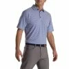 FootJoy Feeder Stripe Mix Stretch Pique Self Collar Polo