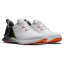 FootJoy Men's FJ Fuel Golf Shoes -Golf Bag Sales footjoy fj fuel golf shoes white black orange 05 42641.1664305173
