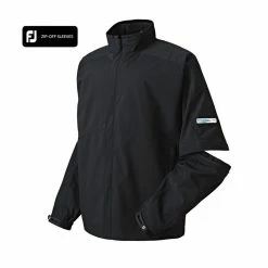FootJoy FJ HydroLite Rain Jacket Zip-Off Sleeves -Golf Bag Sales footjoy fj hydrolite rain jacket zip off sleeves black 03 92983.1632931061