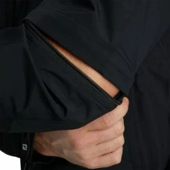 FootJoy FJ HydroLite Rain Jacket Zip-Off Sleeves -Golf Bag Sales footjoy fj hydrolite rain jacket zip off sleeves black 04 10133.1632931061