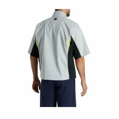 FootJoy FJ Hydrolite Short Sleeve Rain Shirt -Golf Bag Sales footjoy fj hydrolite short sleeve rain shirt black silver lime 03 84382.1676494362