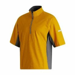 FootJoy FJ Hydrolite Short Sleeve Rain Shirt -Golf Bag Sales footjoy fj hydrolite short sleeve rain shirt mustard charcoal black 01 53492.1676494358
