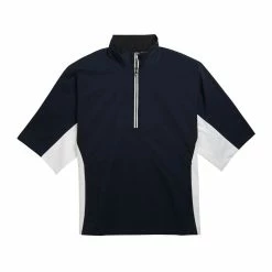 FootJoy FJ Hydrolite Short Sleeve Rain Shirt -Golf Bag Sales footjoy fj hydrolite short sleeve rain shirt navy white black 01 22823.1676494363