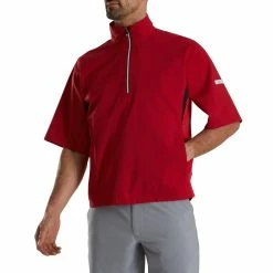 FootJoy FJ Hydrolite Short Sleeve Rain Shirt -Golf Bag Sales footjoy fj hydrolite short sleeve rain shirt red 02 98762.1676494360