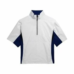 FootJoy FJ Hydrolite Short Sleeve Rain Shirt -Golf Bag Sales footjoy fj hydrolite short sleeve rain shirt white royal black houndstooth 01 30510.1676494363