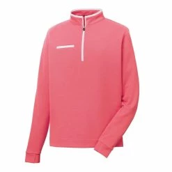 FootJoy Fleece 1/4 Zip With Contrast Trim 5 FootJoy Fleece 1/4 Zip With Contrast Trim -Golf Bag Sales footjoy fleece 1 4 zip with contrast trim cape red white 01 85069.1632772100
