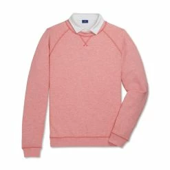 FootJoy French Terry Crewneck -Golf Bag Sales footjoy french terry crewneck coral heather 04 75153.1673905623