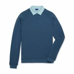 FootJoy French Terry Crewneck -Golf Bag Sales footjoy french terry crewneck ink heather 04 31878.1673900204