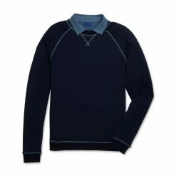 FootJoy French Terry Crewneck -Golf Bag Sales footjoy french terry crewneck navy 04 46401.1673904993