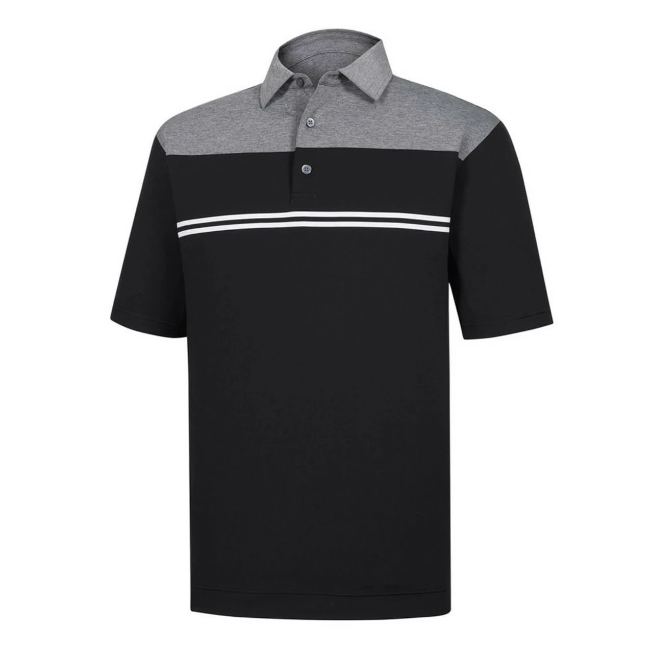 FootJoy Heather Color Block Lisle Self Collar Polo