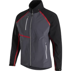 FootJoy HydroTour Rain Jacket -Golf Bag Sales footjoy hydrotour rain jacket black charcoal red 01 84101.1646061159
