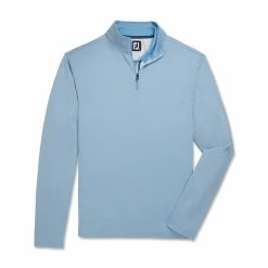 FootJoy Lightweight Jaquard 1/4 Zip -Golf Bag Sales footjoy lightweight jacquard 1 4 zip dusk blue 04 35066.1673905868