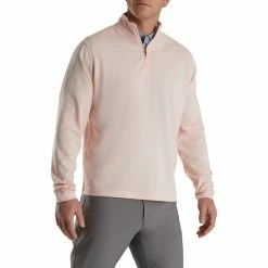 FootJoy Lightweight Jaquard 1/4 Zip -Golf Bag Sales footjoy lightweight jacquard 1 4 zip quartz pink 01 51216.1673900437