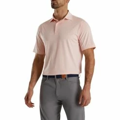 FootJoy Lisle Classic Pencil Stripe Polo -Golf Bag Sales footjoy lisle classic pencil stripe polo quartz pink white 01 41988.1673900209