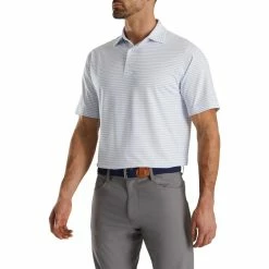 FootJoy Lisle Classic Pencil Stripe Polo