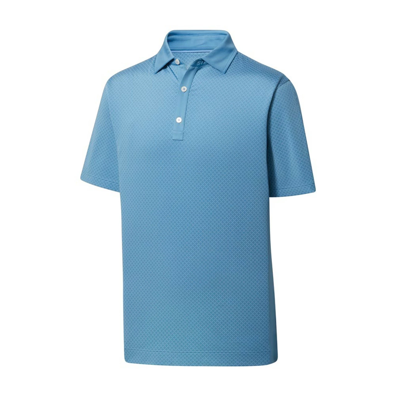FootJoy Lisle Diamond Dot Print Self Collar Polo 1 FootJoy Lisle Diamond Dot Print Self Collar Polo