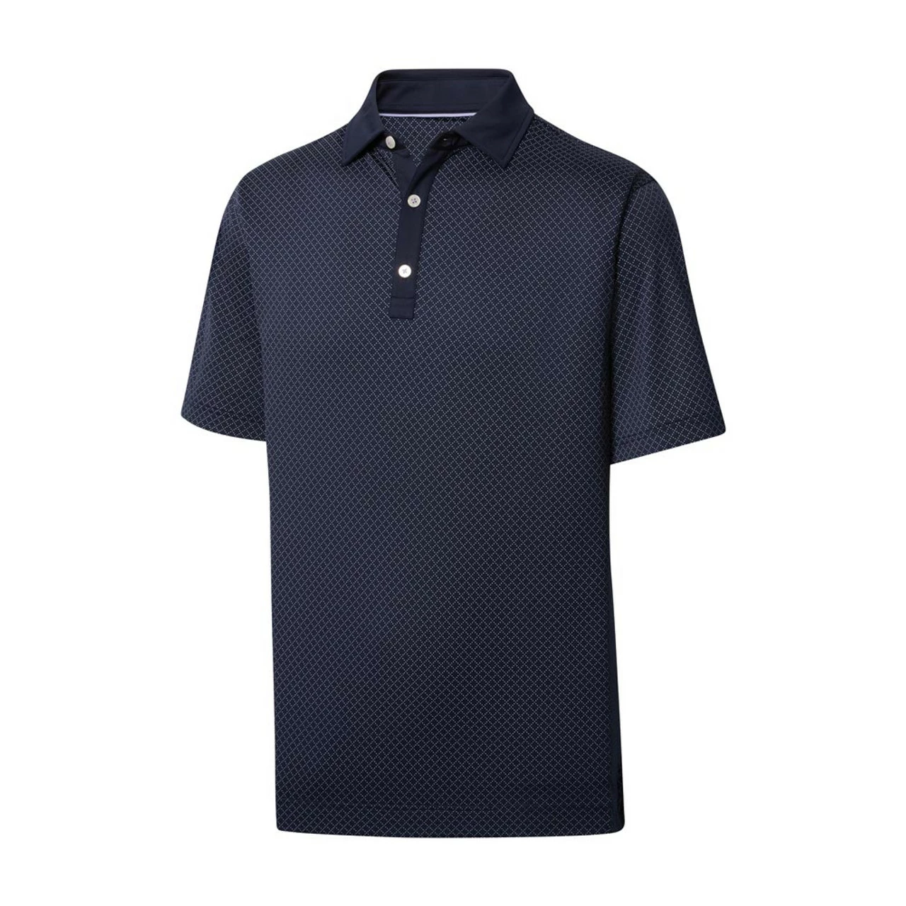 FootJoy Lisle Diamond Dot Print Self Collar Polo 2 FootJoy Lisle Diamond Dot Print Self Collar Polo - Image 2
