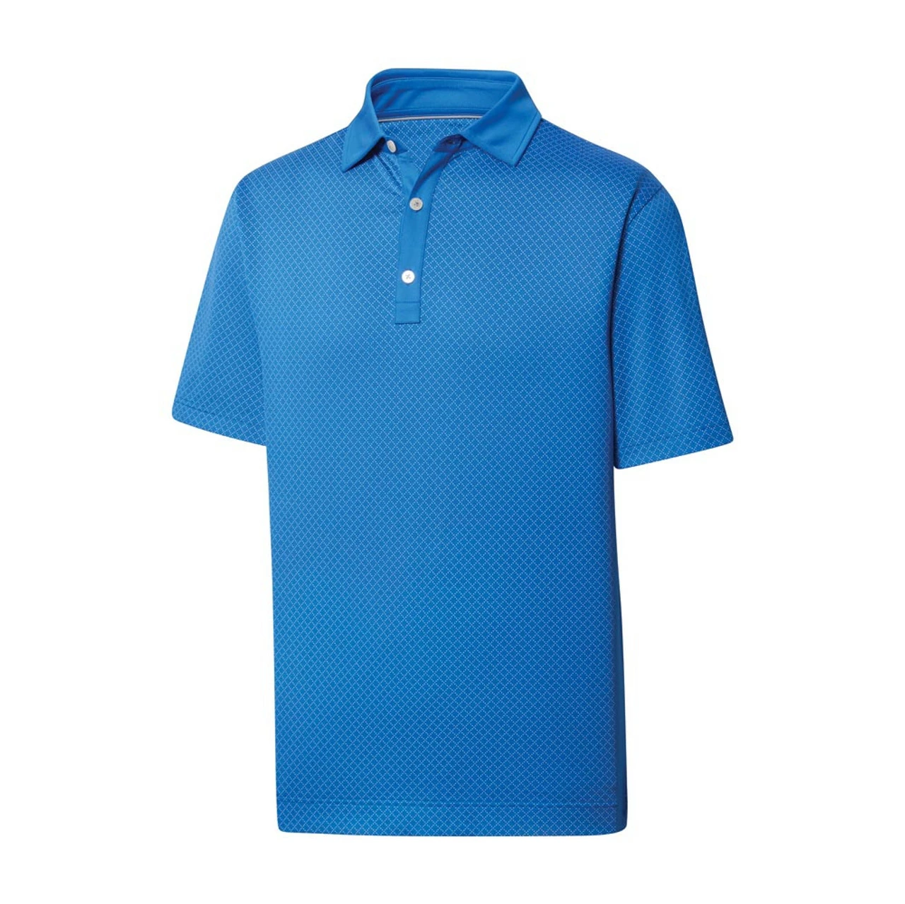 FootJoy Lisle Diamond Dot Print Self Collar Polo 3 FootJoy Lisle Diamond Dot Print Self Collar Polo - Image 3