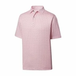 FootJoy Lisle Leaping Dolphins Print Self Collar Polo 7 FootJoy Lisle Leaping Dolphins Print Self Collar Polo -Golf Bag Sales footjoy lisle leaping dolphins print self collar polo pink graphite 01 26770.1648733386