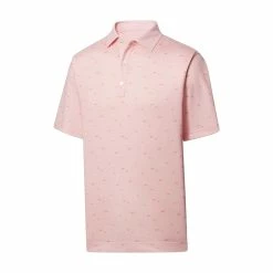 FootJoy Lisle School Of Fish Print Self Collar Polo 5 FootJoy Lisle School Of Fish Print Self Collar Polo -Golf Bag Sales footjoy lisle school of fish print self collar polo quartz pink 01 17929.1648732955