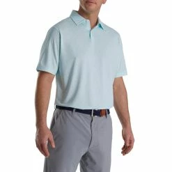 FootJoy Paint Splatter Print Lisle Self Collar Polo -Golf Bag Sales footjoy paint splatter print lisle self collar polo azure white 01 67286.1673905455