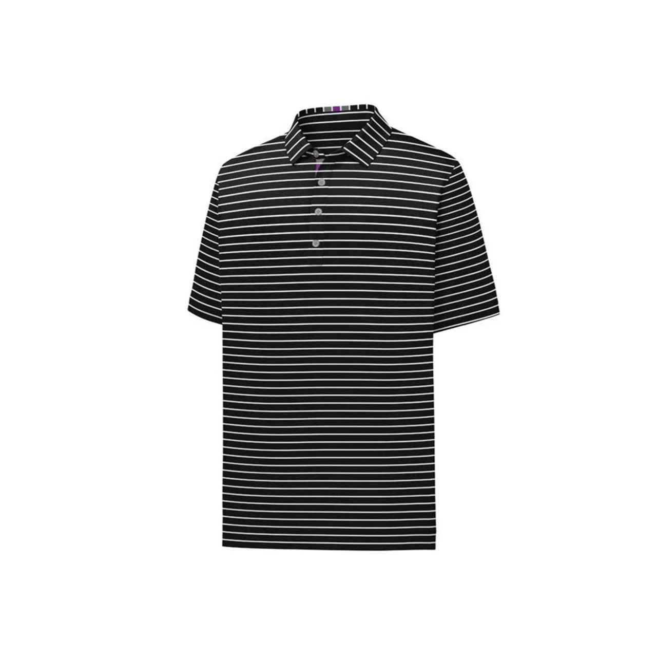 FootJoy Pique Mixed Stripe Self Collar Polo 3 FootJoy Pique Mixed Stripe Self Collar Polo - Image 3