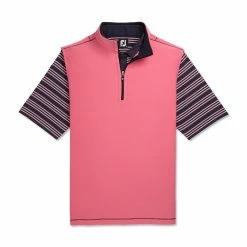 FootJoy Quarter-Zip Brushed Back Vest -Golf Bag Sales footjoy quarter zip brushed back vest watermelon 04 89396.1673904440