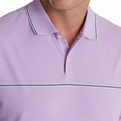 FootJoy Small Details Stretch Pique Knit Collar Polo -Golf Bag Sales footjoy small details stretch pique knit collar polo lavender 03 28889.1673905168