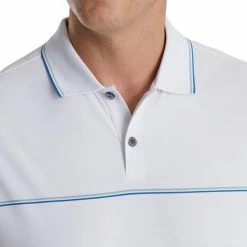 FootJoy Small Details Stretch Pique Knit Collar Polo -Golf Bag Sales footjoy small details stretch pique knit collar polo white 03 10393.1673900420