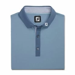 FootJoy Solid Spiral Print Trim Lisle Self Collar Polo - FJ Logo -Golf Bag Sales footjoy solid spiral print trim lisle self collar polo fj logo 04 04071.1676579704