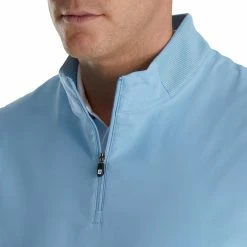 FootJoy Stretch Woven Vest With Knit Accents -Golf Bag Sales footjoy stetch woven vest with knit accents dusk blue 03 37625.1673902006