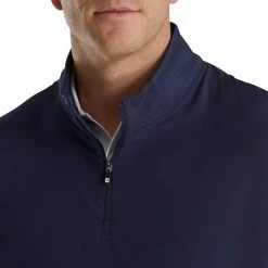 FootJoy Stretch Woven Vest With Knit Accents -Golf Bag Sales footjoy stetch woven vest with knit accents navy 03 37453.1673904509