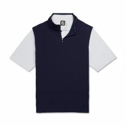 FootJoy Stretch Woven Vest With Knit Accents -Golf Bag Sales footjoy stetch woven vest with knit accents navy 04 71696.1673903036