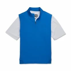 FootJoy Stretch Woven Vest With Knit Accents -Golf Bag Sales footjoy stetch woven vest with knit accents royal 04 41157.1673903803