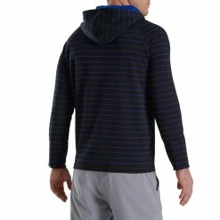 FootJoy Striped Hoodie -Golf Bag Sales footjoy striped hoodie black ocean 02 04536.1673906693