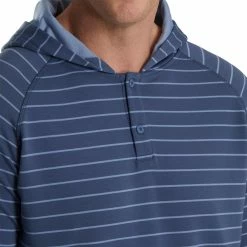 FootJoy Striped Hoodie -Golf Bag Sales footjoy striped hoodie bluestone denim 03 67750.1673902325