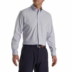 FootJoy Super Soft Woven Plaid Shirt -Golf Bag Sales footjoy super soft woven plaid shirt dusty purple white azure 01 56028.1671653776
