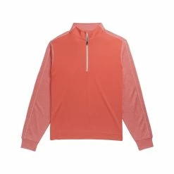 FootJoy Tonal Heather Mid Layer -Golf Bag Sales footjoy tonal heather mid layer coral 01 70854.1636977686