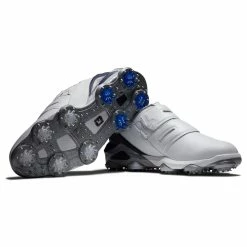 FootJoy Men's Tour Alpha Dual BOA Golf Shoes -Golf Bag Sales footjoy tour alpha dual boa golf shoes white navy gray 06 16044.1642002992